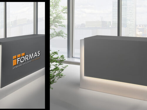 Mostrador-Barra con Leds.