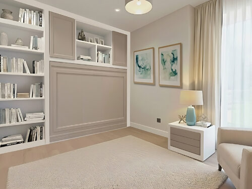 Cama abatible Horizontal de 135 alto 2 puertas