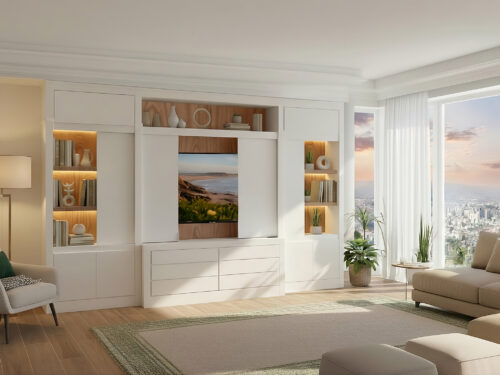 Mueble Argés TV  oculta