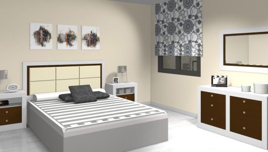 COMODA 6 CAJONES NEOSS MADERA Y LACA