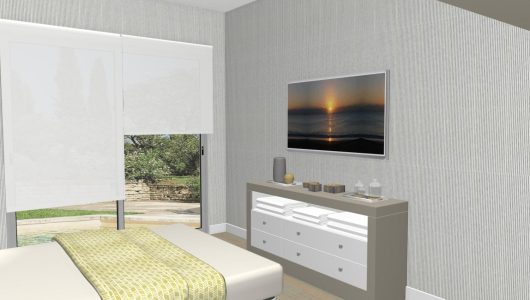 COMODA 6 CAJONES Y HUECO PARA DORMITORIO