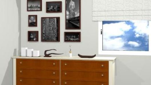 COMODA EUROPA 8 CAJONES LACA Y MADERA