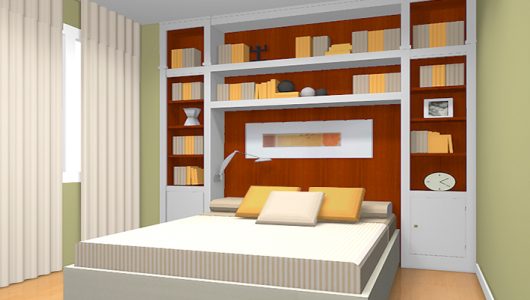 Cama entre terminales y estantes