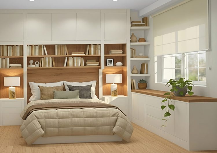 Dormitorio Sena con bajo ventana