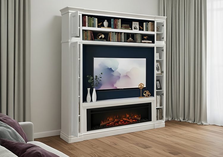 Gran TV europa chimenea abierto 2