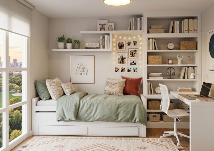 Juvenil con cama doble extraible y cajones