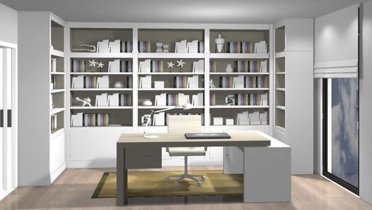 Mesa Rex con ala Bicolor