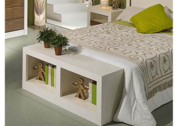 PIE DE CAMA DOS HUECOS