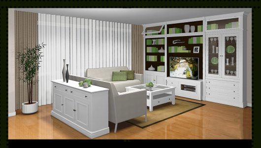 aparador_contemporaneo_integrado en salon