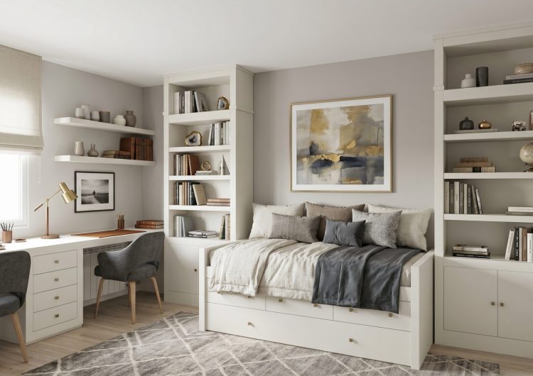 cama compacto cajones