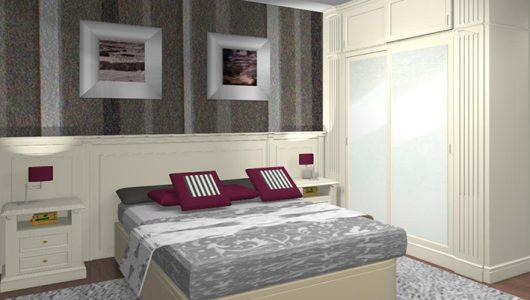 dormitorio con friso Versalles
