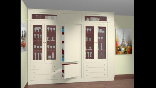vitrinas con panel oculto